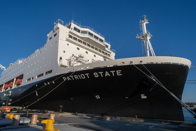 The training ship Patriot State at the pier